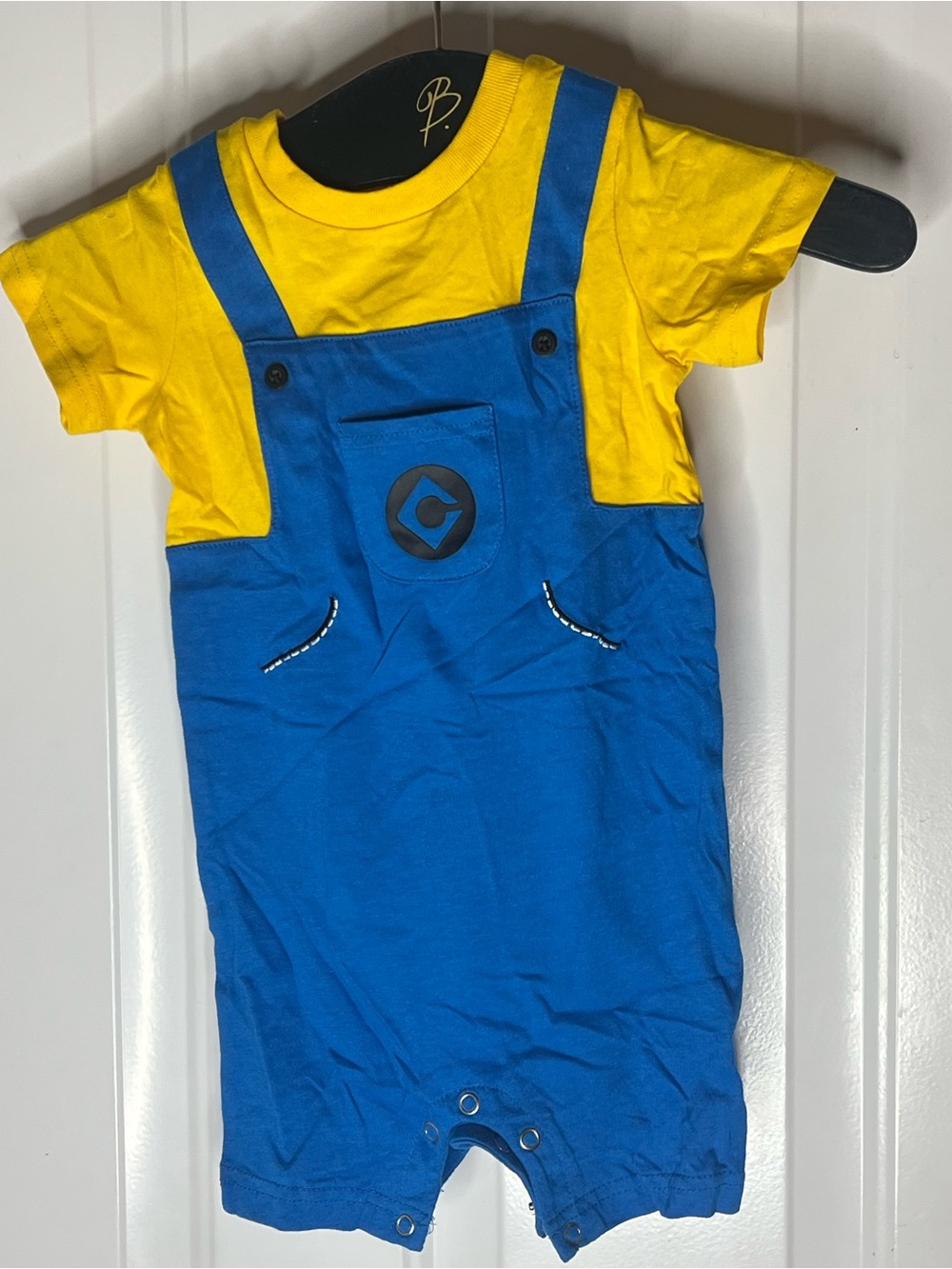 Baby Minion Costume Infant Sz 24 Months Halloween Body Suit One Piece Universal